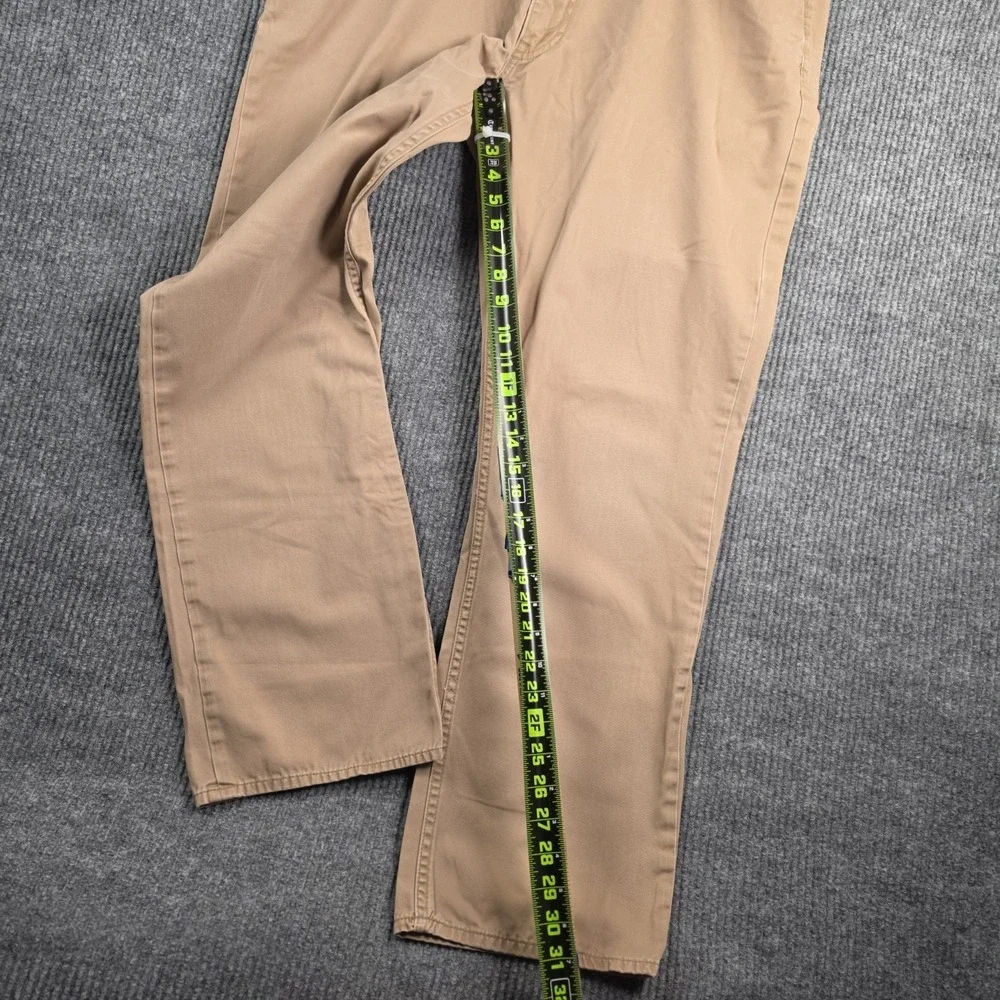 Polo Ralph Lauren Straight 650 Pants Mens 40x32 Khaki Tan Cotton Denim Style Y2K